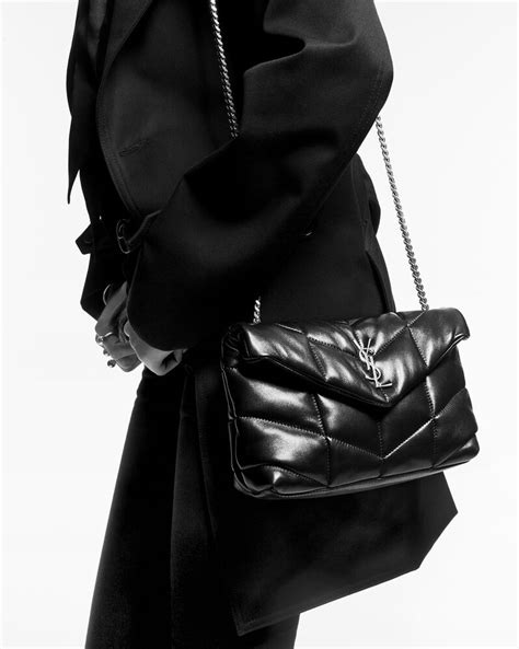 ysl loulou leather top handle satchel|SAINT LAURENT Lambskin Quilted Small Loulou Puffer.